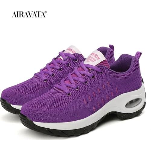 Womens Sneakers Lightweight Running Shoes Increase Height Breathable Womens Fitness Sneakers Tenis Thick-soled Cushion