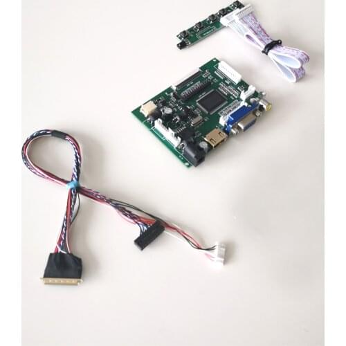 Fit LTN140AT07/LTN140AT08 WLED LVDS 40-Pin 14" laptops screen VGA 2AV 1366*768 LCD display controller drive card kit