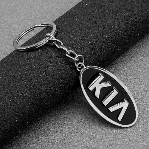 1pcs 3D Metal Car Styling Keychain Key Chain Key Rings For Kia Ceed R Rio Soul Decals Sportage R K3 K4 K5 Sorento Cerato