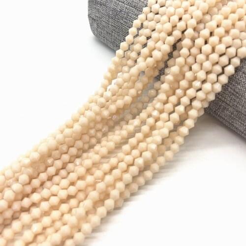 100pcs 4mm Bicone Austria Crystal Beads charm Glass Bead Loose Spacer Bead for DIY Jewelry Making#JJ21