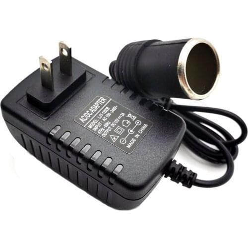220V To 12V 2A Power Adapter Car Cigarette Lighter Car Converter Adapter Fire-resistant Shell US/EU/UK/AU Plug(optional)