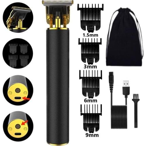 Kemei 1971 Pro Li T-Outliner Skeleton Heavy Hitter Cordless Trimmer Men 0mm Baldheaded Hair Clipper Finish Hair Cutting Machine