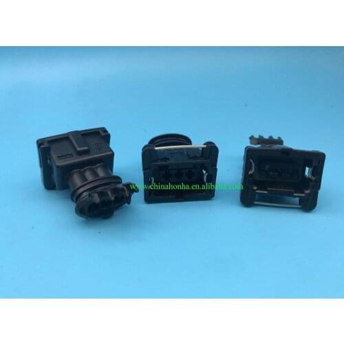 Free shipping 10 kits 3 Pin Female Sealed Electrical Auto Connector with registered 282191-1