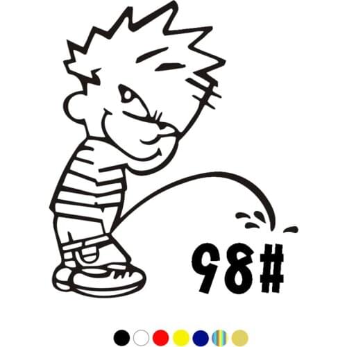 CS-1766# Baby Diesel 98# reflective funny car sticker waterproof vinyl decal for auto car stickers styling removable