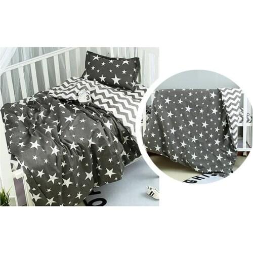 With Filling Fashion Stars 100% cotton kids bedding set cosas para bebe newborn girls and boys Blanket ,Duvet /Sheet/Pillow