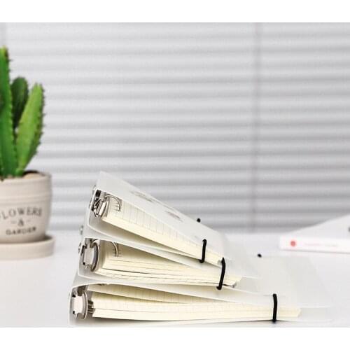 DL Creative PP plastic grit notebook stationery notebook 6 Hole universal binder student supplies office supplies