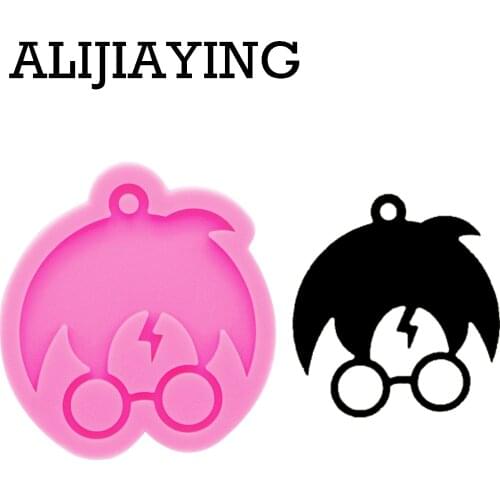 DY0280 Smooth art design Magic boy craft epoxy resin molds DIY silicone mold for Keychain jewelry mould