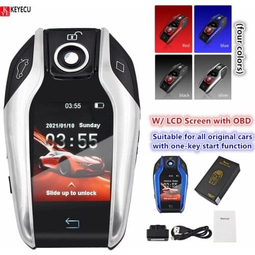 KEYECU Modified Boutique Smart Remote Car Key W/ LCD Screen for BMW for Mercedes-Benz for Buick for Audi for Cadillac for Lexus