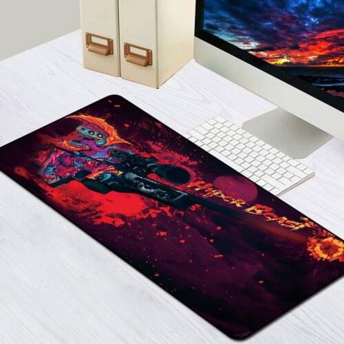 Sovawin Large XL Gaming Keyboard Mouse Pads 80x30cm CS GO Computer Mousepad Locking Edge Speed Desk Mat Hyper Beast For Laptop