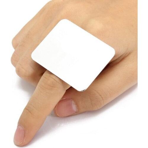 Make Up Cream Foundation Mixing Palette Cosmetic Make Up Tool Stainless Steel Plate Salon Manicure 1PC Finger Ring Color Palette