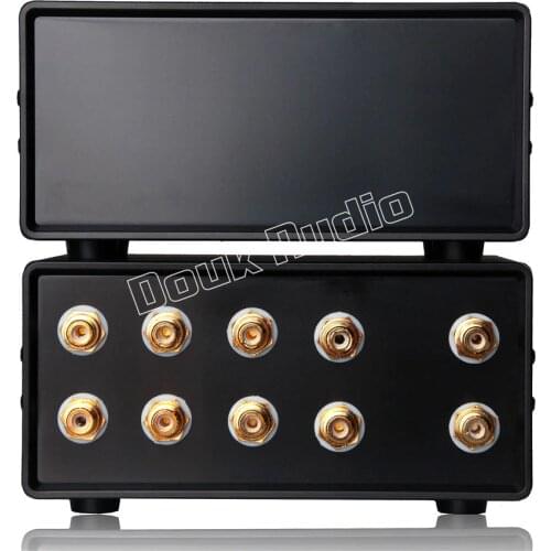 2020 Lastest Douk Audio Stereo 1-IN-4-OUT RCA Audio Splitter/Switcher Selector Passive Preamp