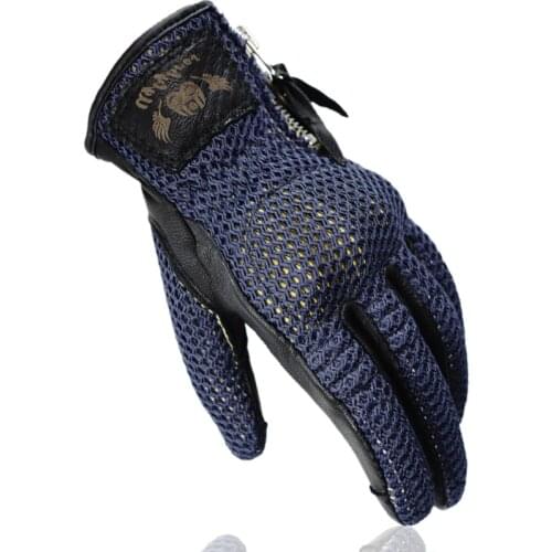 Summer Mesh Breathable Motorcycle Gloves Road Driving Protective Moto Gloves Safety Comfortable Touch Screen Motocross Gloves