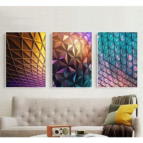 Simple Abstract Posters and Prints Living Room Geometric Wall Art Canvas Spray Paining Decor for Home No Framed