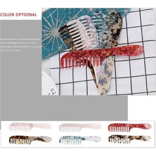 Acetate Massage Comfortable Anti-static Hair Combs Hairdressing Comb Colorful Hair Brush For Women Girls Gifts Hair Styling Tool