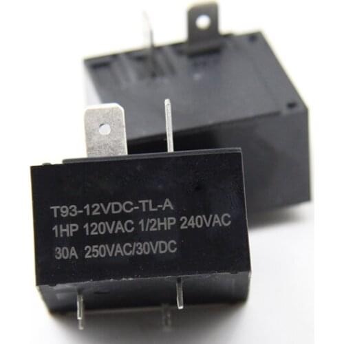 Electric Water Heater Relay 12v30a Air Conditioning Relay 4 Feet T93 High Power 5V/24V Normally Open-Type