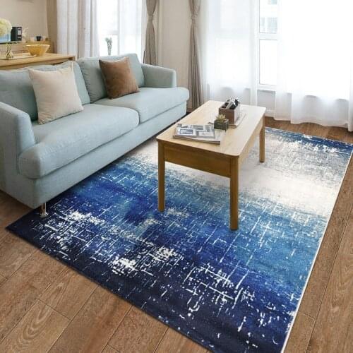 Blue Mediterranean living room carpet home decoration bedroom sofa coffee table floor mat floor mat restaurant carpet