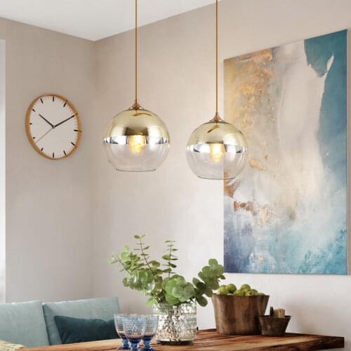 Modern LED Transparent Pendant Lights Kitchen Cafe Decoration,Hanging Lamp Dinning Room Pendant Lamps Home Decor Light Fixtures