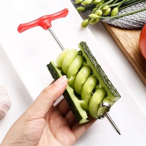 Vegetables Spiral Knife Potato Carrot Cucumber Salad Chopper Easy Spiral Screw Slicer Cutter Spiralizer Kitchen Tools gadgets