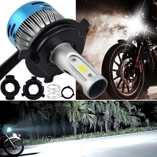 Motorcycle LED Headlight Bulb H4 40W 4000Lm AC DC Yamaha 125 SUZUKI HS1 PH7 PH8 BA20D H6 Driving Lights Hi Lo Beam 12V 24V 85V