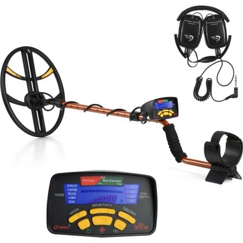 High Sensitivity Underground Metal Detector Gold Digger Jewelry Hunting Treasure Search LCD Bigger Search Coil + Earphone