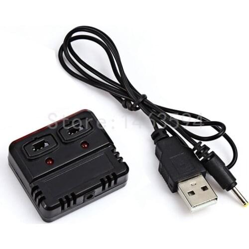 Charger for XK X100 RC Quadcopter drone spare parts XK X100 USB wire+1 to 2 charger box Free Shipping