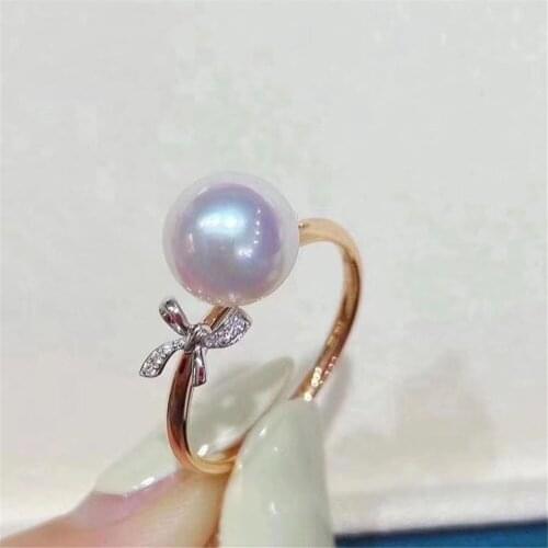 Wholesale Classic 925 Silver Ring Accessories Settings Adjustable Blank Pearl Ring Setting Base For Women Diy Jewelry Making