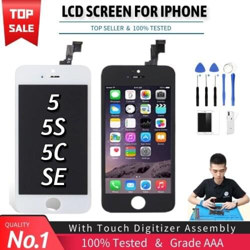LCD Display For iPhone 5 5S 5C 5SE Touch Screen Digitizer LCD for iPhone 5 5S SE Assembly Replacement AAA+++ Quality with Gifts
