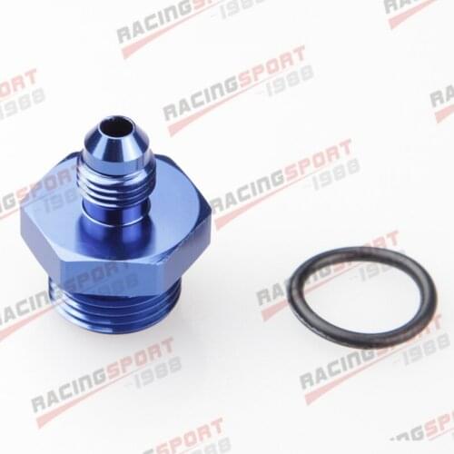 -10 AN 10AN Male Flare To -16AN Straight Cut O-Ring Fitting Aluminum Alloy Blue