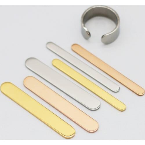 10 pcs/lot 304 Mirror Polished Stainless Steel Bangles Ring Accessory 2 sizes (5*53mm/8*52mm) Handmade Jewelry Making SP032