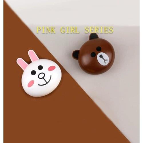 10 pcs Cartoon Cute Animal Travel Portable Contact Lenses Case Eye Care Kit