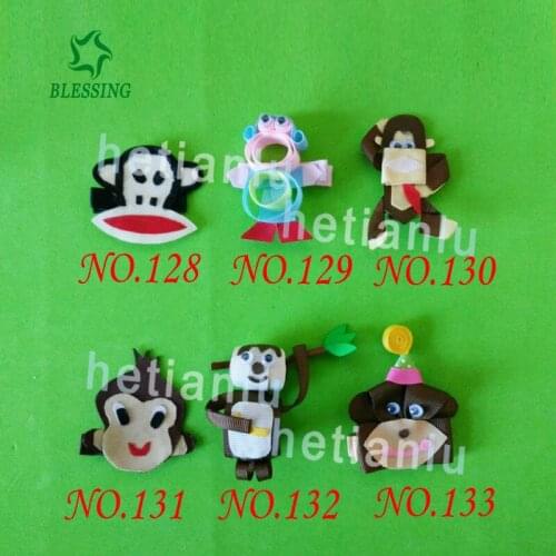 100 Fashion Hair Clip Dog Cat Bear Pig Horse Panda Monkey Mickey Elephant Fox