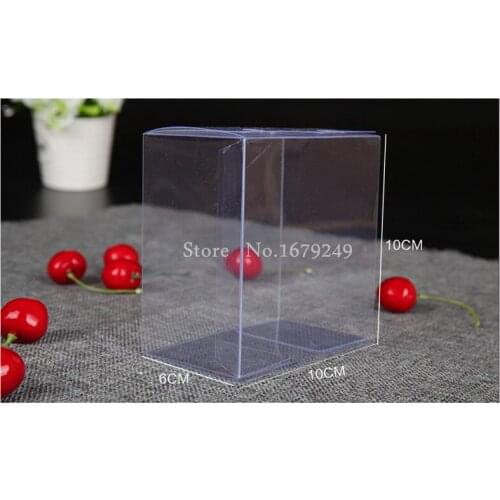 10x6x10cm DHL fast shipping PVC box/Transparent plastic boxes Gift boxes Pastry biscuit boxes Display case100pcs/set