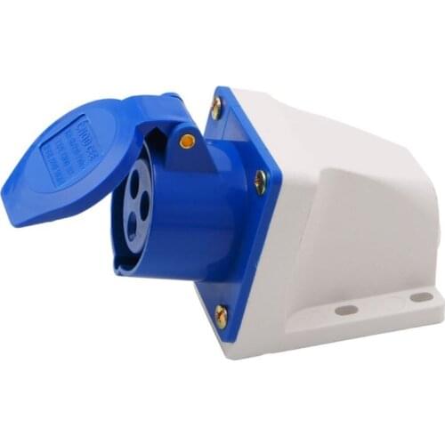 YYSD 16 Amp 3 Pin Industrial Socket 220-250V Weatherproof IP44 2P+E 3Phase 16A