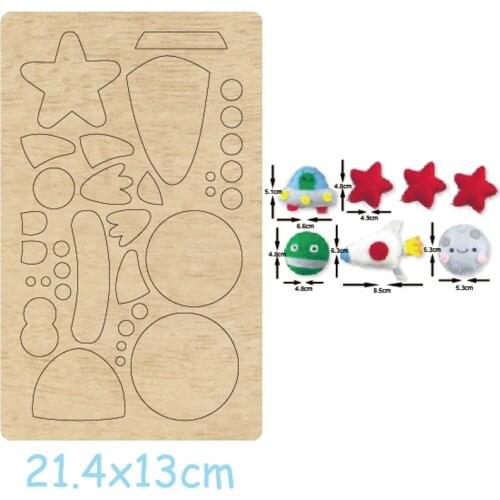 Cute Splicing Animal Stud New Cutting Mold Wood Dies Blade Rule Cutter For DIY Leather Cloth Paper Crafts Earring Pendant 2 in 1