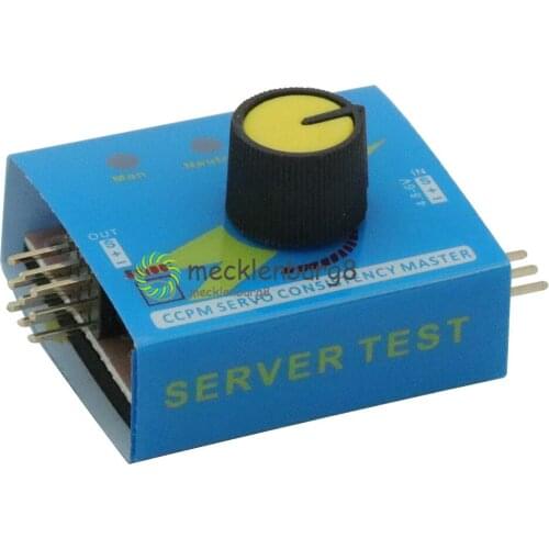 3CH 4.8-6V with Indicator Light Servo Tester Gear Test CCPM Consistency Master Checker