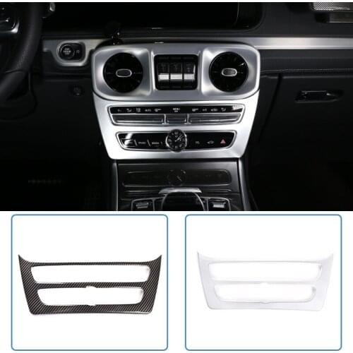 ABS Chrome Carbon Fiber For Mercedes Benz G Class W463 2019-2020 Central Control Mode Frame Trim Accessories