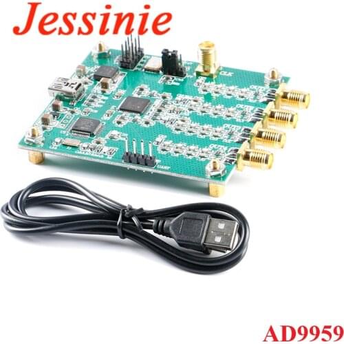 AD9959 RF Signal Generator 4 Four Channels DDS Module AT Instruction Sweep Frequency AM Signal-Generator Serial Output