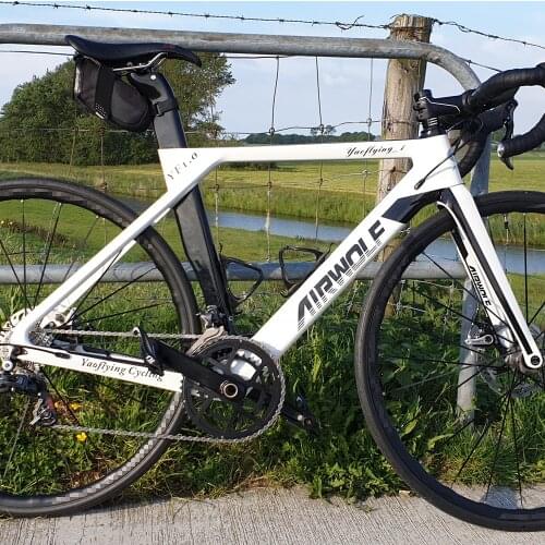 AIRWOLF Carbon Road Frame Aero Disc Brake Max Tire 700C *32 Internal Cable Bottom Bracket BB86 Cycling Road Bicycle Frameset