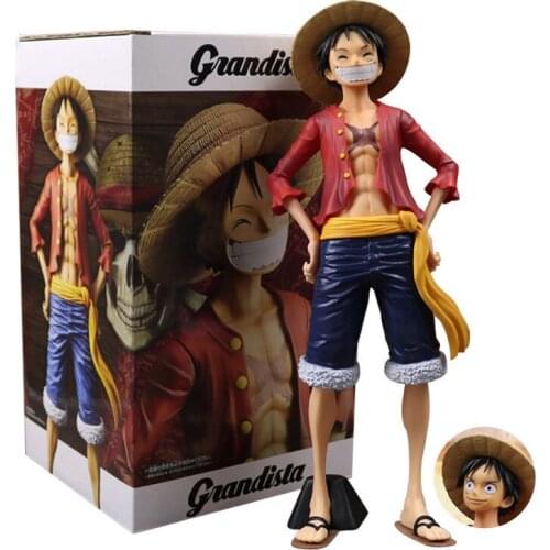 2020 One Piece Cartoon Generation Smiley Face Luffy Oversized Assemblage Laughter Can Be Swap Faces Color Box Garage Kit Figure