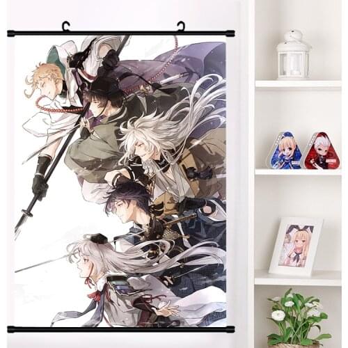 Anime Game Touken Ranbu Online Imanotsurugi Wall Scroll Mural Poster Wall Hanging Poster Otaku Collect Home Decor dropshipping