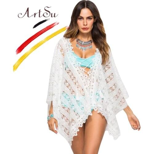 Женские пляжные накидки ArtSu China At AliExpress