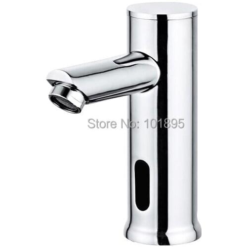 Luxury Brass Matrial Chrome Plate Cold and Hot Water of DC6V Automatic Sensor Tap
