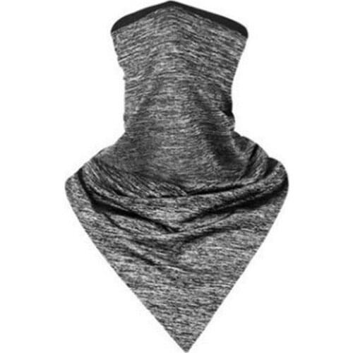 Cycling Face Bandana Outdoor Sports Women Men Headband Faceshield Scarf Neck Warmer Triangle Ice Silk Cool Scarf
