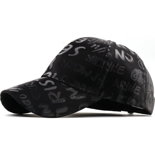 Trendy Graffiti Pattern Cappellino Baseball Cap Red BLACK Hip Hop Hats For Men Women Snapback Face Caps Gorras Para Hombre