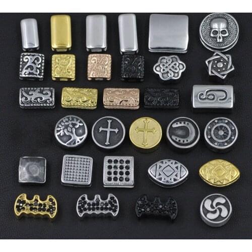 316L Stainless Steel Tree of life European Spacer Charms Beads Small Holes Beads For DIY Beaded Bracelets Jewelry Making