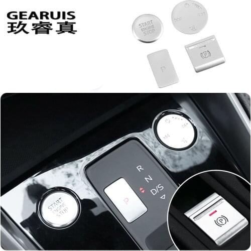 Center Console Electronic Handbrake Buttons Sequins Decoration Covers Trim For Audi A3 A3L 2021 Car Styling Interior Accessories