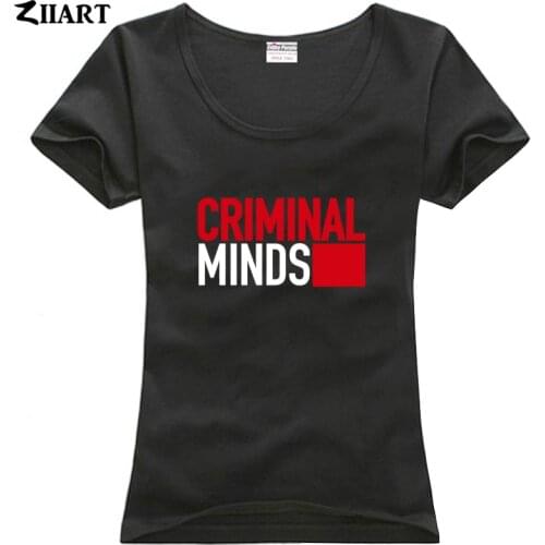 Criminal minds logo couple clothes girl woman female o-neck cotton short-sleeve T-shirt