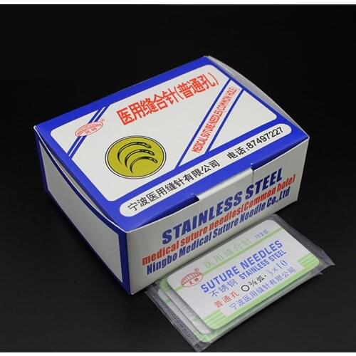 Double eyelid tool carbon steel Surgical suture needle orthopaedics Triangular points suture needles