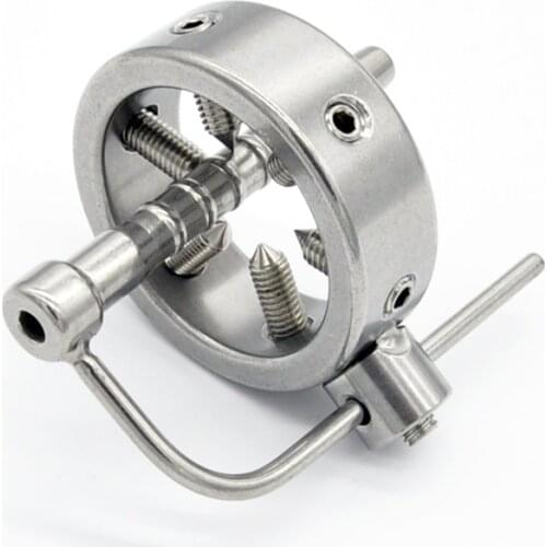 Chaste Bird Stainless Steel Screw Locking Penis Rings,Chastity Lock,Scrotum Testicle Lock,Teeth Cock Ring,Cock Clamp,A096