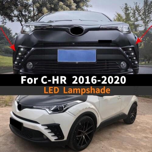 Modified Car Styling Body Kit Accessories Tuning Wide Body Sport Trim LED Lampshade For Toyota CHR C-HR 2016 2017 2018 2019 2020